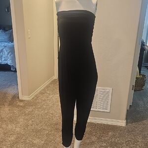 Elegant Black Strapless Jumpsuit